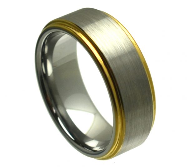 Ring Yellow Gold Plated Edge